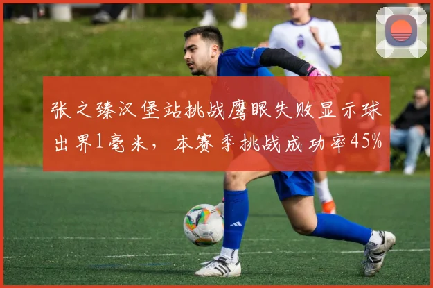 张之臻汉堡站挑战鹰眼失败显示球出界1毫米，本赛季挑战成功率45%低于巡回赛均值12%